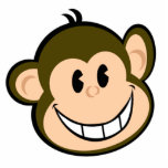 aap staand fotobeeldje<br><div class="desc">Monnikskop</div>