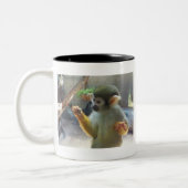 aap tweekleurige koffiemok (Links)