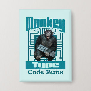 Aap Type, Code Loopt Grappig Full-Stack Ontwikkela Button