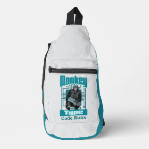 Aap Type, Code Loopt Grappig Full-Stack Ontwikkela Sling Bag