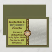 Aap Verjaardag Foto Kaart (Voorkant / Achterkant)