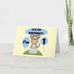 Aap Verjaardag Jongen 1e Kaart