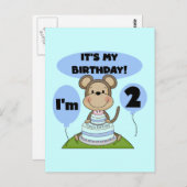 Aap Verjaardag Jongen 2e Tshirts en geschenken Briefkaart (Voorkant / Achterkant)