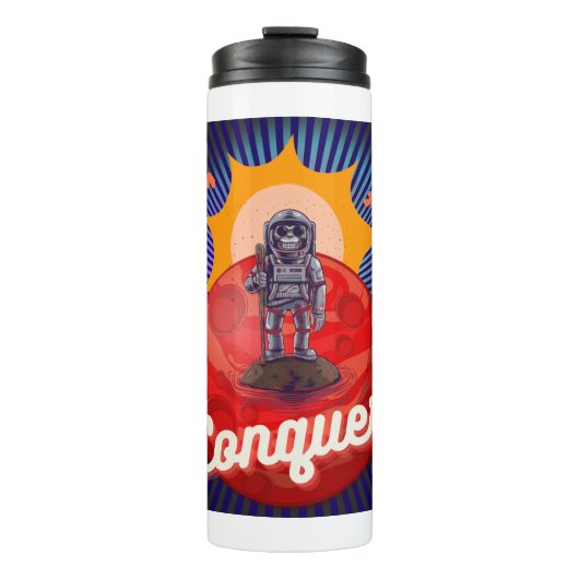 aap verovert de rode planeet thermosbeker (Voorkant)