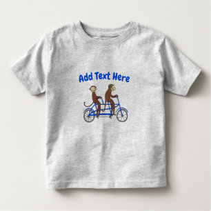 aap, voeg tekst toe, T-shirt