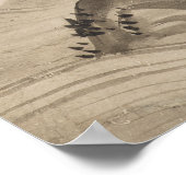  aap voor de maan in Japan Poster (Hoek)