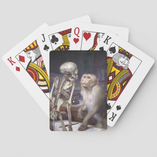 aap voor het skelet pokerkaarten (Achterkant)