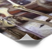 aap voor het skelet poster (Hoek)