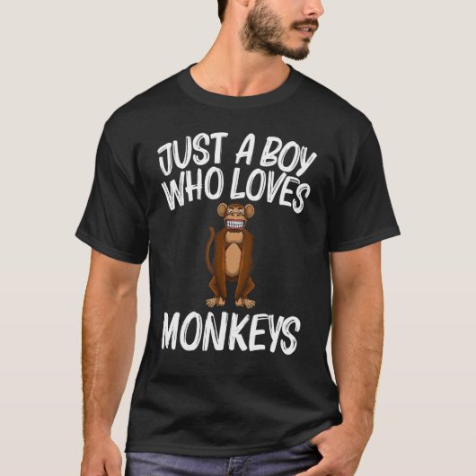 aap voor Kinder primaten T-shirt (Voorkant)