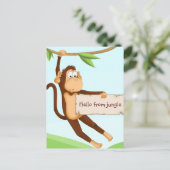 aap voor kinderen briefkaart (Staand voorkant)