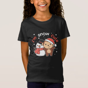 aap waar ik van hou... veel Snowman Pun T-shirt