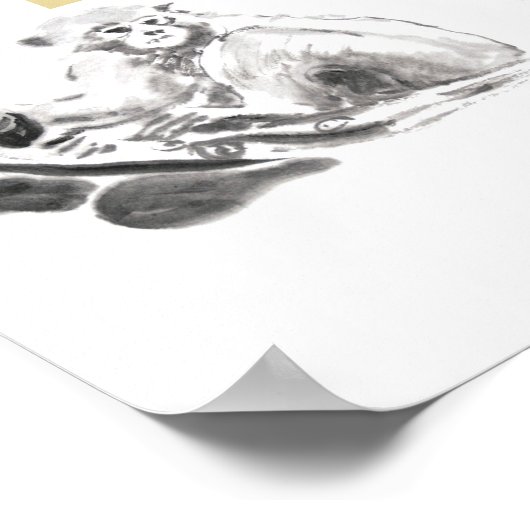 Aap Watercolor Aap Jaarkalender Poster 2016 (Hoek)