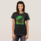 Aap Wildlife Gorilla Ape Retro Gorilla T-shirt (Voorkant volledig)