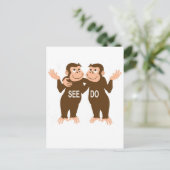 aap zie aap do (1) briefkaart (Staand voorkant)