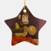 aap zie aap doen keramisch ornament (Voorkant)