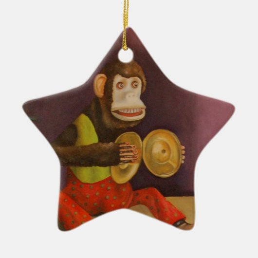 aap zie aap doen keramisch ornament (Voorkant)