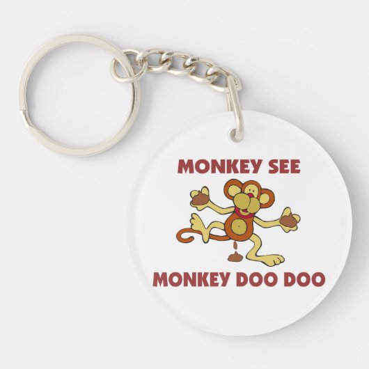 aap zie aap doo doo sleutelhanger (Voorkant)