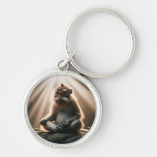 Aap ziet sleutelhanger