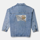 Aap zingen onder de pleister denim jacket (Achterkant)