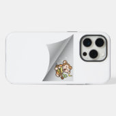 aap zingt onder de lap iPhone hoesje (Achterkant horizontaal)