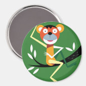 Aap zit in de boom magneet (Voorkant / Achterkant)
