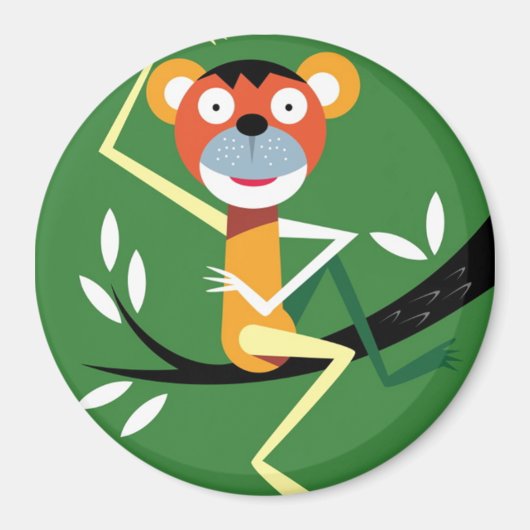 Aap zit in de boom magneet (Voorkant)