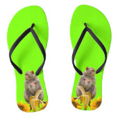 Aap Zonnebloem Bloemen Teenslippers (Voetbed)