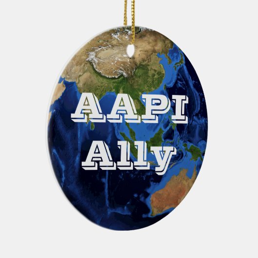AAPI Ally Keramisch Ornament (Rechts)