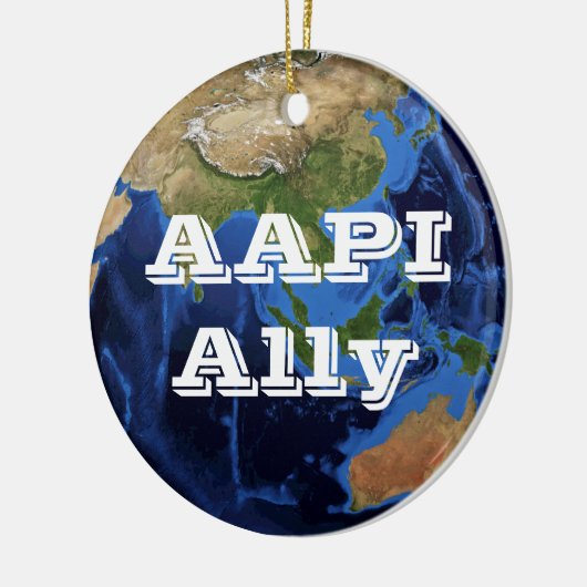 AAPI Ally Keramisch Ornament (Links)