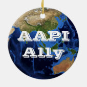 AAPI Ally Keramisch Ornament (Achterkant)