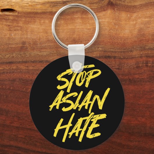 AAPI Awareness Stop Asian Hate Sleutelhanger (Voorkant)