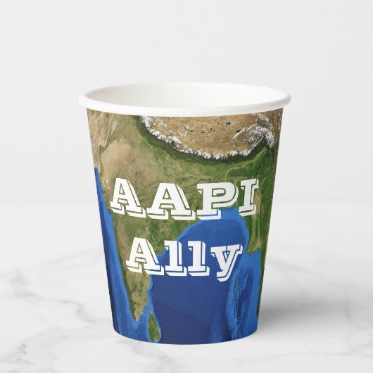 AAPI-bondgenoot Papieren Bekers (Voorkant)