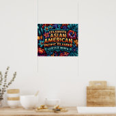 AAPI-erfgoedmaand vieren Tropisch gebladerte Poster (Keuken)