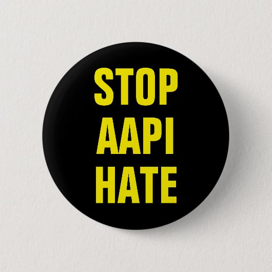 AAPI Stop Asian Hate Ronde Button 5,7 Cm (Voorkant)