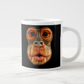Aapje Denkt Meme Grote Koffiekop (Rechts)