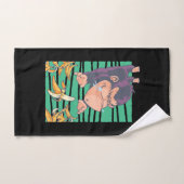 Aapje met bananen handdoek (Handdoek)