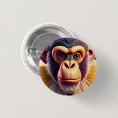 Aapontwerp Ronde Button 3,2 Cm (Voorkant /achterkant)