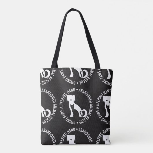 AAR All-Over-Print Canvas tas, gemiddeld Tote Bag (Achterkant)