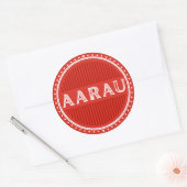 Aarau City Pride Emblem – Swiss Identity Ronde Sticker (Envelop)