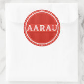 Aarau City Pride Emblem – Swiss Identity Ronde Sticker (Tas)