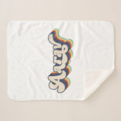 Aarav Naam Gepersonaliseerde Achternaam Voornaam A Sherpa Deken (Voorkant (horizontaal))