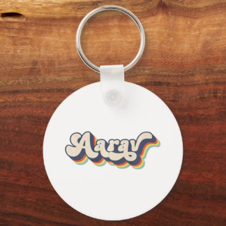 Aarav Naam Gepersonaliseerde Achternaam Voornaam A Sleutelhanger