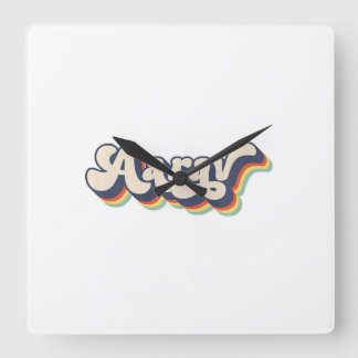 Aarav Naam Gepersonaliseerde Achternaam Voornaam A Vierkante Klok