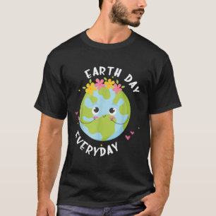 Aard-dag Elke Dag T-shirt Kinderen Meisje Vrouwen