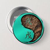 Aard Hond Ronde Button 7,6 Cm (Voorkant /achterkant)