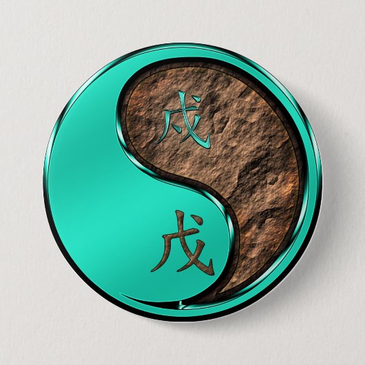 Aard Hond Ronde Button 7,6 Cm (Voorkant)
