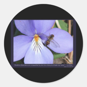 Aard van liefdesvogels-Voet Viooltje Ronde Sticker