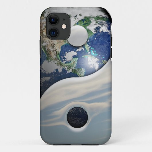 Aard Yin en Yang-symbool Case-Mate iPhone Case (Achterkant)
