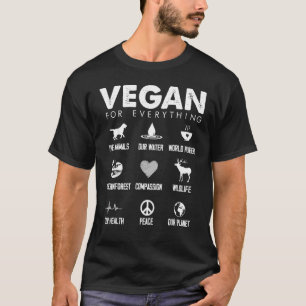 Aardachtdag elke dag Vegan voor alles wat de plane T-shirt
