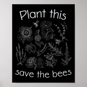 Aardachtdag Gardener - Plant die de bijen redden Poster